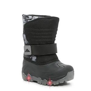 Kids In Box High Sierra Camo Light-Up Snow Boot